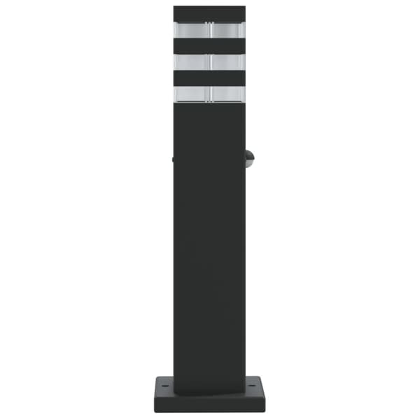 vidaXL Utomhusgolvlampa med sensor svart 50 cm aluminium