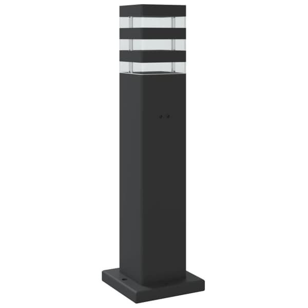 vidaXL Utomhusgolvlampa med sensor svart 50 cm aluminium