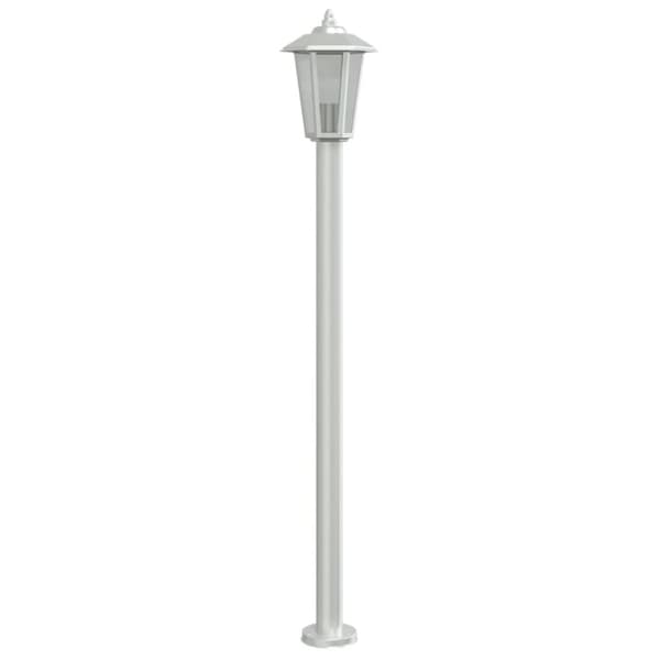 vidaXL udendørs standerlamper 3 stk. 120 cm rustfrit stål sølvfarvet