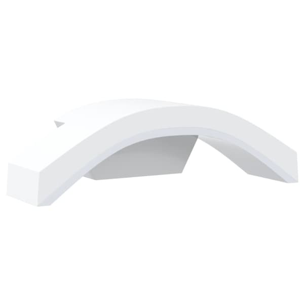 vidaXL Veggmonterte LED-utelamper 2 stk hvit støpt aluminium