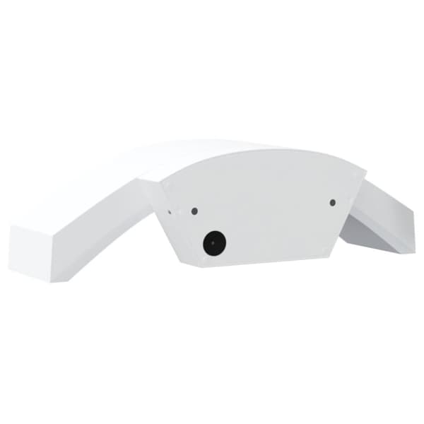 vidaXL Veggmonterte LED-utelamper 2 stk hvit støpt aluminium