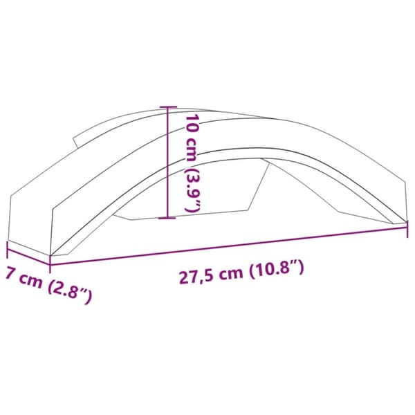 vidaXL Veggmonterte LED-utelamper 2 stk hvit støpt aluminium
