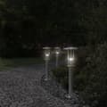Miniatyrbilde 3 av 7: vidaXL Utendørs gulvlamper 3 stk sølv 60 cm rustfritt stål
