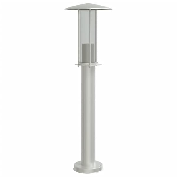 vidaXL Utendørs gulvlamper 3 stk sølv 60 cm rustfritt stål