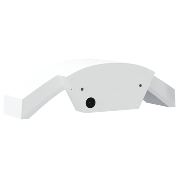 vidaXL Veggmonterte LED-utelamper sensorer 2 stk hvit støpt aluminium