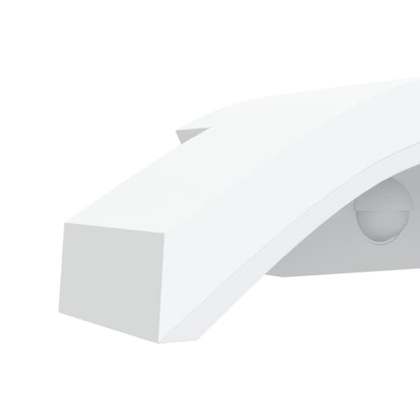 vidaXL Veggmonterte LED-utelamper sensorer 2 stk hvit støpt aluminium