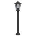 Miniatyrbilde 4 av 7: vidaXL Utendørs gulvlamper 3 stk svart 80 cm rustfritt stål