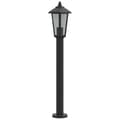 Miniatyrbilde 5 av 7: vidaXL Utendørs gulvlamper 3 stk svart 80 cm rustfritt stål