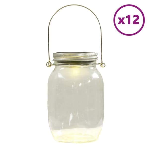 vidaXL solcellelamper 12 stk. varmt hvidt lys