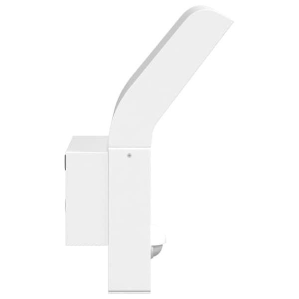 vidaXL Utomhusvägglampa LED med sensor vit gjuten aluminium