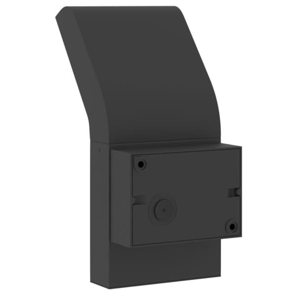 vidaXL Veggmonterte LED-utelamper 2 stk svart støpt aluminium