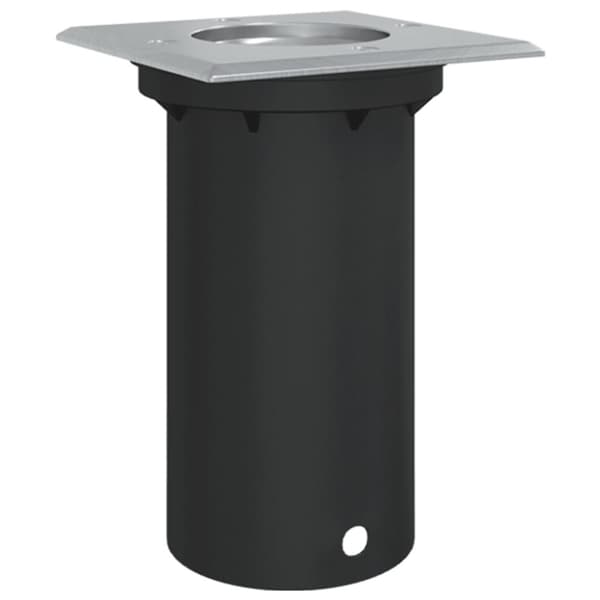 vidaXL nedgravningsspot 10,5x10,5cm firkantet trykstøbt aluminium sort