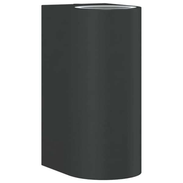 vidaXL Veggmontert utelampe svart støpt aluminium