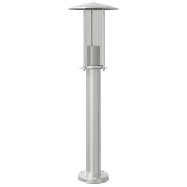 vidaXL Utomhusgolvlampa silver 60 cm rostfritt stål