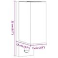 Miniatyrbilde 7 av 7: vidaXL Veggmonterte utelamper 2 stk svart støpt aluminium