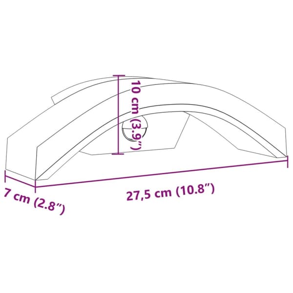 vidaXL Utomhusvägglampor LED med sensorer 2 st svart gjuten aluminium