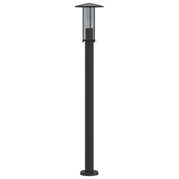 vidaXL Utomhusgolvlampor 3 st svart 100 cm rostfritt stål