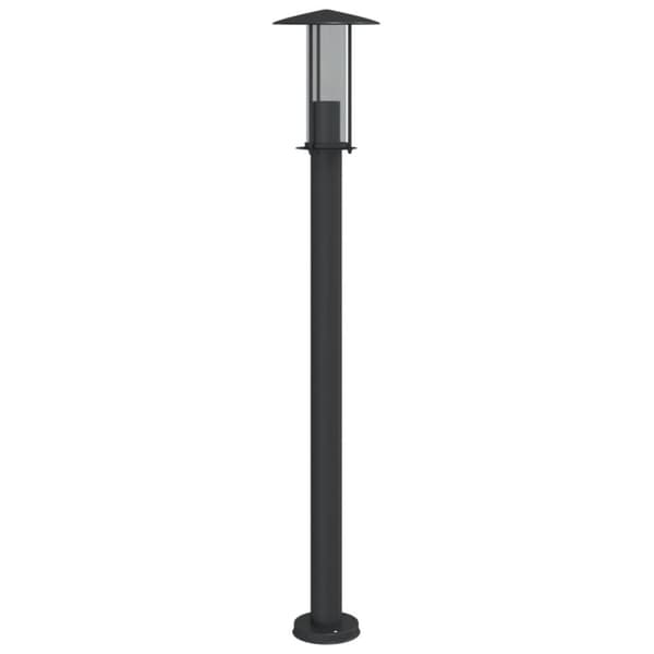 vidaXL Utomhusgolvlampor 3 st svart 100 cm rostfritt stål