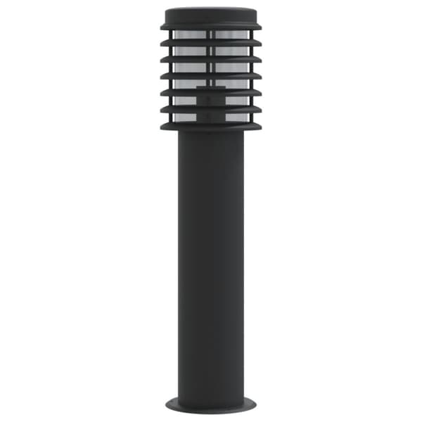 vidaXL Utomhusgolvlampa svart 60 cm rostfritt stål