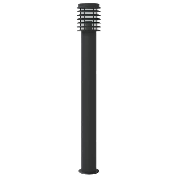 vidaXL udendørs standerlampe 110 cm rustfrit stål sort