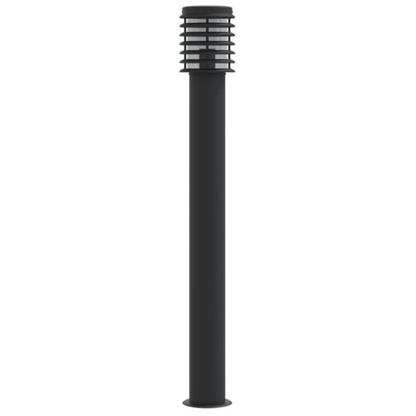 vidaXL udendørs standerlampe 110 cm rustfrit stål sort