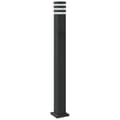 Miniatyrbillede 6 af 7: vidaXL udendørs standerlamper 3 stk. stikkontakt 110 cm aluminium sort