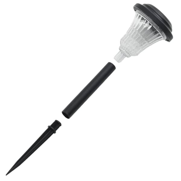 vidaXL solcellelamper med jordspyd 12 stk. RGB-farver varmt hvidt lys