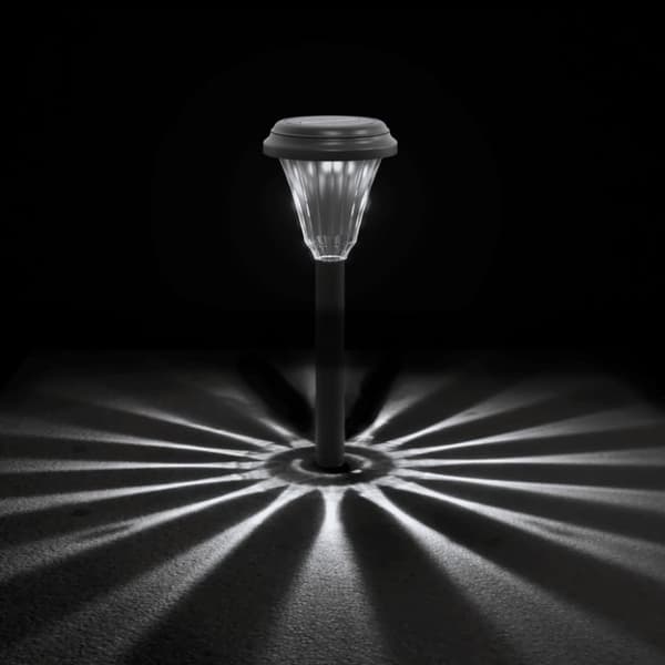 vidaXL solcellelamper med jordspyd 12 stk. RGB-farver varmt hvidt lys