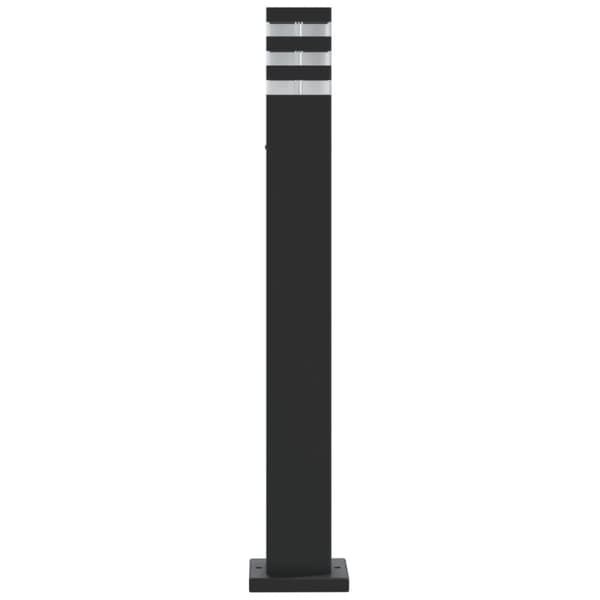 vidaXL udendørs standerlampe 80 cm aluminium sort