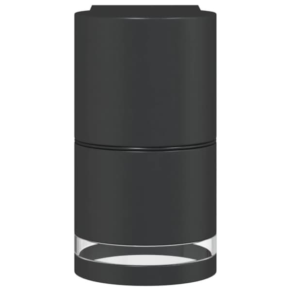 vidaXL Veggmontert utelampe svart støpt aluminium
