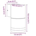 Miniatyrbilde 7 av 7: vidaXL Veggmontert utelampe svart støpt aluminium