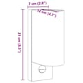 Miniatyrbilde 7 av 7: vidaXL Veggmonterte utelamper 2 stk svart støpt aluminium