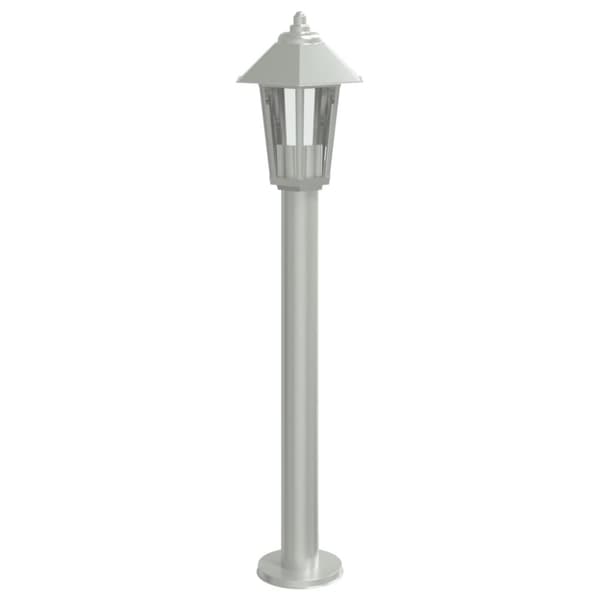 vidaXL Utomhusgolvlampa silver 80 cm rostfritt stål