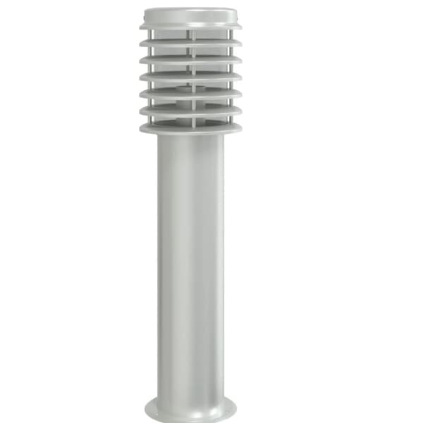 vidaXL udendørs standerlamper 3stk stikkontakt 60cm rustfrit stål sølv