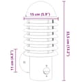 Miniatyrbillede 7 af 7: vidaXL udendørs væglampe med sensor rustfrit stål sølvfarvet