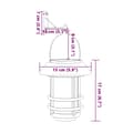 Miniatyrbillede 8 af 8: vidaXL væghængte solcellelanterner 2 stk. varmt hvidt lys