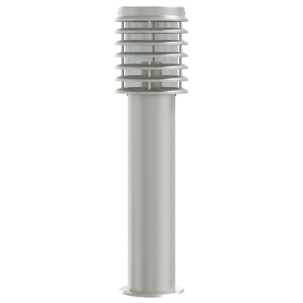 vidaXL Utomhusgolvlampa silver 60 cm rostfritt stål
