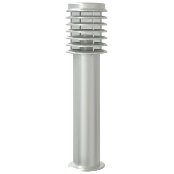 vidaXL Utomhusgolvlampa silver 60 cm rostfritt stål