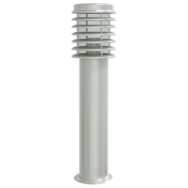 vidaXL Utomhusgolvlampa silver 60 cm rostfritt stål