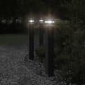 Miniatyrbilde 1 av 7: vidaXL Utendørs gulvlampe med uttak svart 80 cm aluminium