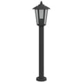 Miniatyrbilde 4 av 7: vidaXL Utendørs gulvlampe svart 80 cm rustfritt stål