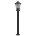 Miniatyrbilde 5 av 7: vidaXL Utendørs gulvlampe svart 80 cm rustfritt stål