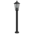 Miniatyrbilde 2 av 7: vidaXL Utendørs gulvlampe svart 80 cm rustfritt stål