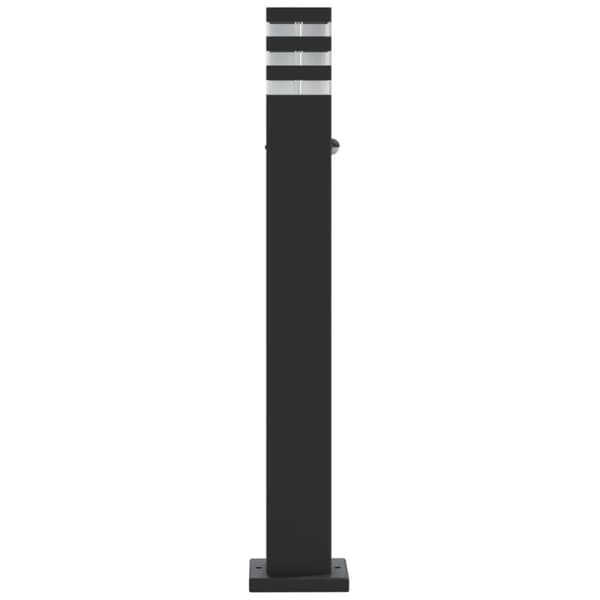 vidaXL udendørs gulvlampe med sensor 80 cm aluminium sort