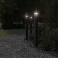 Miniatyrbilde 3 av 7: vidaXL Utendørs gulvlamper 3 stk svart 110 cm aluminium