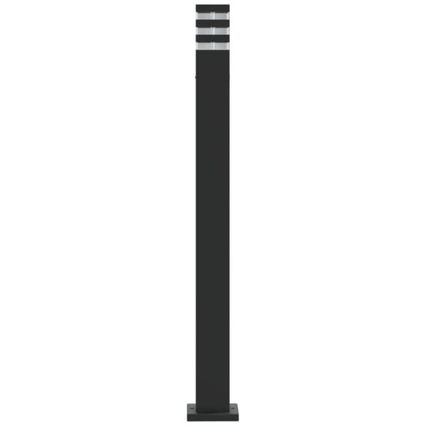 vidaXL Utendørs gulvlamper 3 stk svart 110 cm aluminium