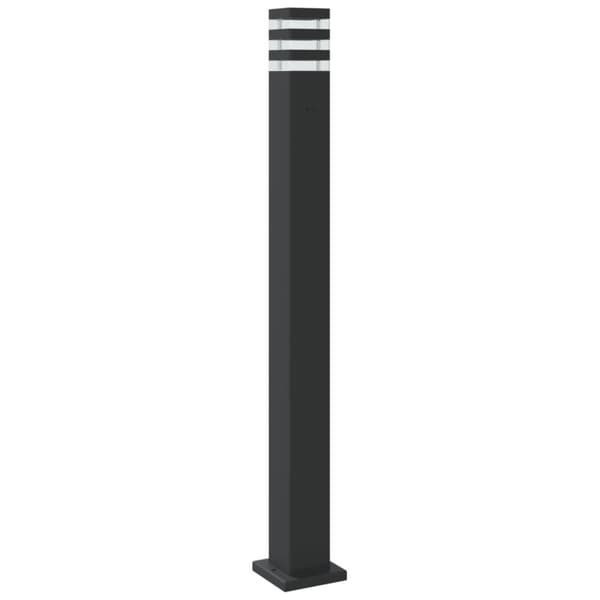 vidaXL Utendørs gulvlamper 3 stk svart 110 cm aluminium