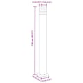 Miniatyrbilde 7 av 7: vidaXL Utendørs gulvlamper 3 stk svart 110 cm aluminium