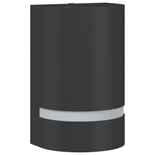 vidaXL Veggmontert utelampe svart støpt aluminium