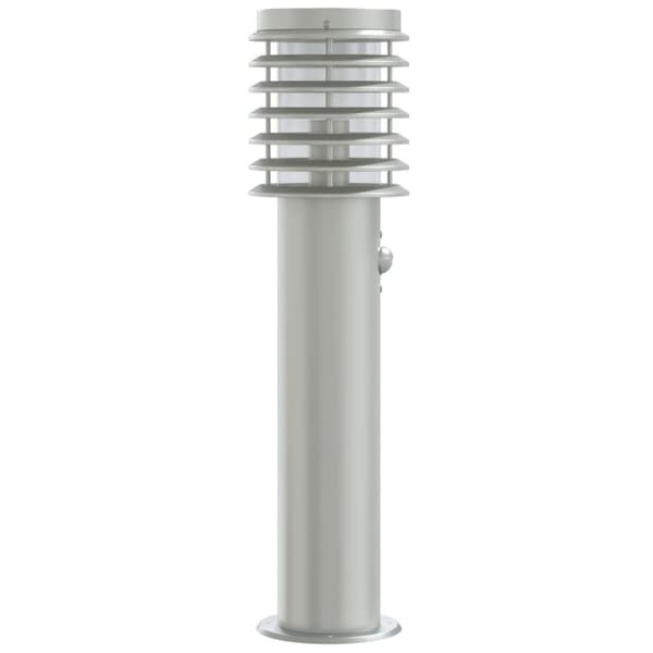 vidaXL udendørs standerlamper 3 stk. sensor 60 cm rustfrit stål sølv